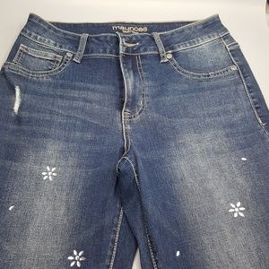 Maurces high rise blue jeans